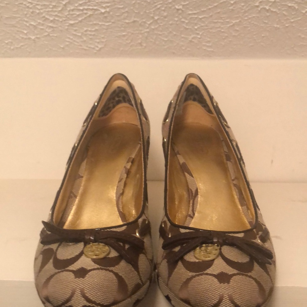 Coach signature wedge.